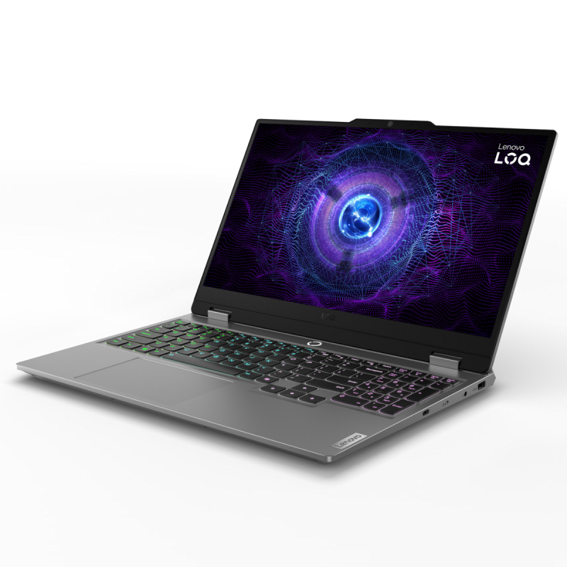 Pc Portable LENOVO LOQ i7-13650HX 15.6"FHD  16GO 512 GO SSD FreeDos – Gris Luna RTX4050 +Souris